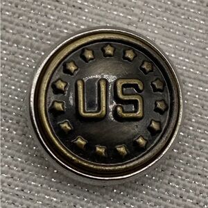 💗BRONZE US / USA - Genuine Ginger Snaps & Co. Snap Button Charm - 18mm/20mm